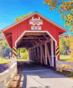 Baltimore Covered Bridge Diamond Painting