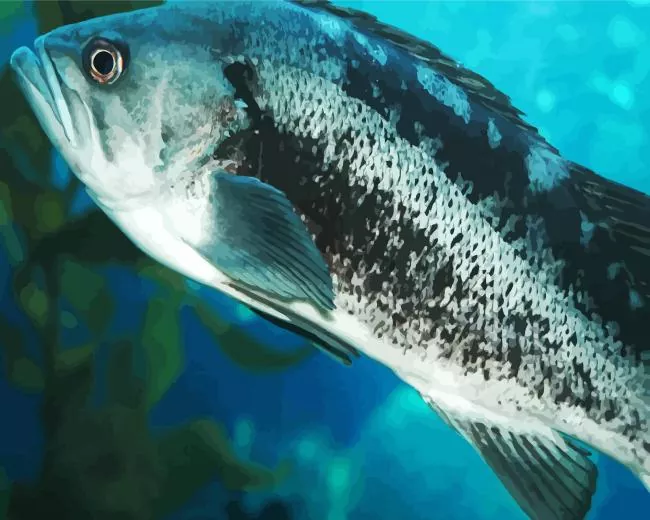 black bass fish Diamond Dotz Black Bass Fish Diamond Painting