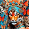 Butterfly Tiger Diamond Painting