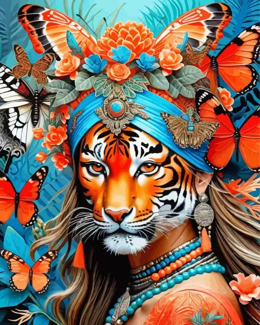 butterfly tiger Diamond Paints Butterfly Tiger Diamond Painting