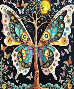 Butterfly Tree Diamond Painting