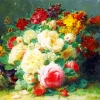Cabbage Rose Bouquet Art Diamond Painting