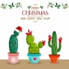 Cactus Christmas Sayings Diamond Painting