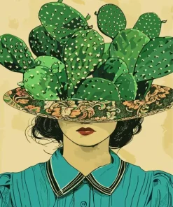 Cactus Girl Diamond Painting