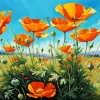 California Poppy Diamond Painting