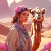 Camel And Girl Diamond Painting