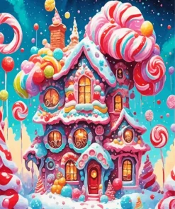 Candy House Diamond Painting