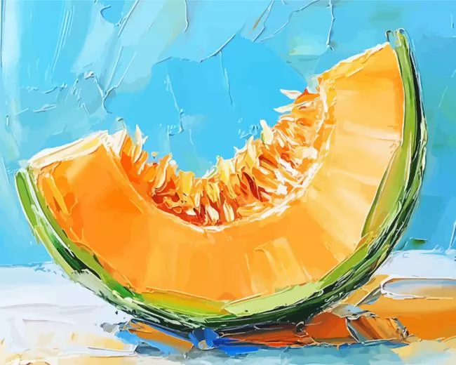 cantaloupe art Diamond By Numbers Cantaloupe Art Diamond Painting