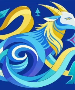 Capricorn Animal Diamond Painting