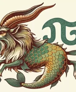 Capricorn Goat Mermaid Diamond Painting