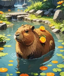 Capybara Art Diamond Painting