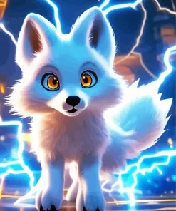 Cartoon Arctic Fox Diamond Painting