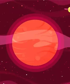 Cartoon Blood Moon Diamond Painting