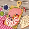 Cartoon Charcuterie Board Diamond Painting