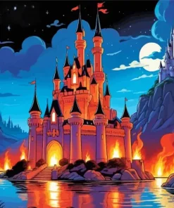 Cartoon Disney Castle Diamond Painting
