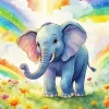 Cartoon Elephant Diamond Painting