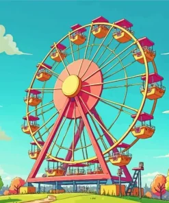 Cartoon Ferris Wheel Diamond Painting