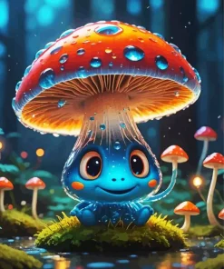 Cartoon Magic Mushroom Diamond Painting