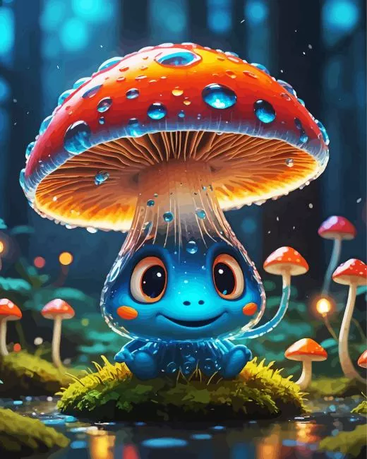cartoon magic mushroom Diamond Paintings Cartoon Magic Mushroom Diamond Painting