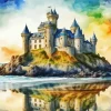 Castle By The Sea Art Diamond Painting