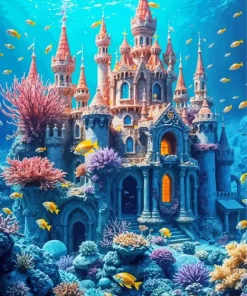 Castle Under The Sea Diamond Painting