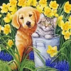 Cat And Dog Diamond Painting