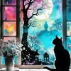 Cat By Window Silhouette Diamond Painting