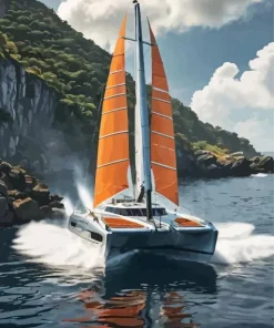Catamaran Sailboat Diamond Painting