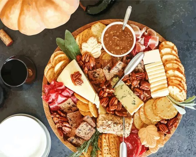 charcuterie board Diamond By Numbers Charcuterie Board Diamond Painting