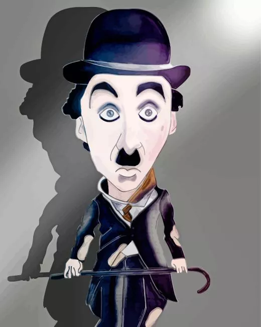 charlie chaplin caricature Diamond by Numbers Charlie Chaplin Caricature Diamond Painting