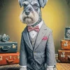 Classy Schnauzer Dog Diamond Painting