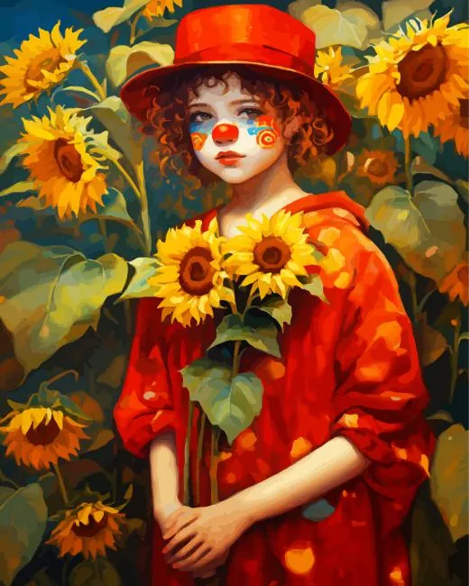 clown girl Diamond Paintings Clown Girl Diamond Painting
