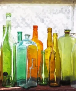Colored Glass Bottles Diamond Painting