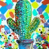 Colorful Cactus Art Diamond Painting