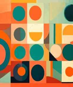 Colorful Geometric Abstract Art Diamond Painting