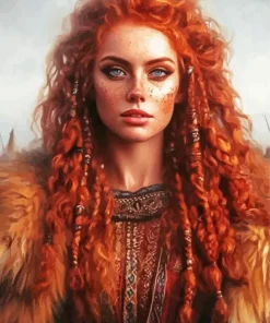 Cool Ginger Warrior Art Diamond Painting
