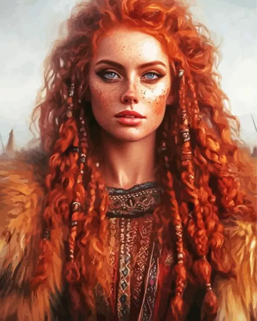cool ginger warrior art Diamond Dotz Cool Ginger Warrior Art Diamond Painting
