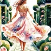Cool Girl Flowy Dress Diamond Painting