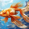 Cool Golden Fish Diamond Painting