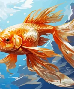 Cool Golden Fish Diamond Painting