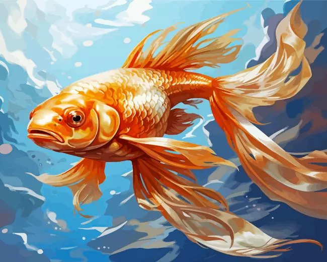 cool golden fish Diamond Paintings Cool Golden Fish Diamond Painting