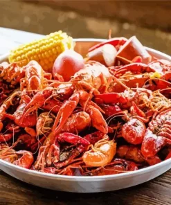 Crawfish Seafood Boil Diamond Painting