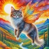 Fairy Cat Flying Diamond Painting