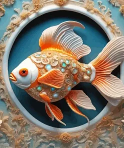 Fancy Fantail Goldfish Diamond Painting