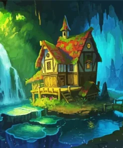 Fantasy Cabin Diamond Painting