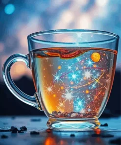 Galaxy Glass Cup Diamond Painting