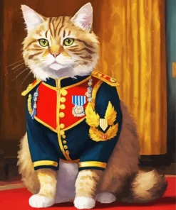General Cat Art Diamond Painting