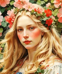 Geranium Lady Diamond Painting