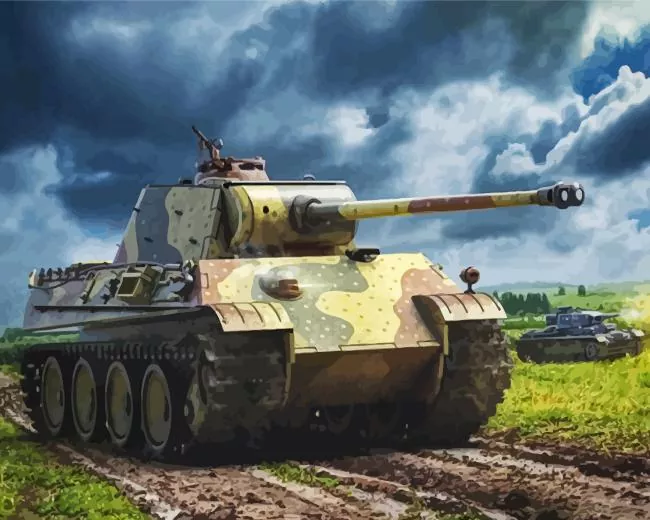 german tank art Diamond By Numbers German Tank Art Diamond Painting