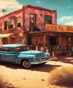 Ghost Town Art Diamond Painting